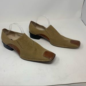 Giovanni Men's Leather Dress Size 11 Square Toe